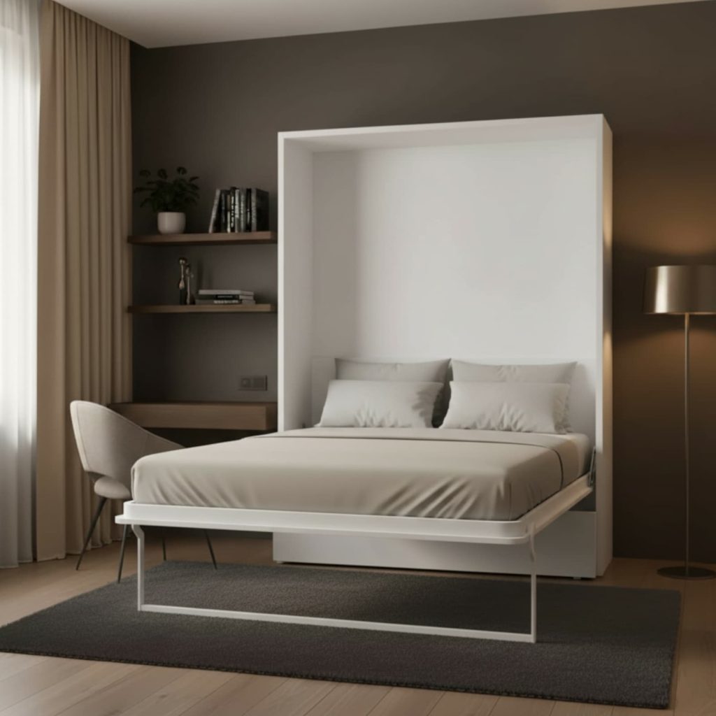 Cama abatible vertical abierta