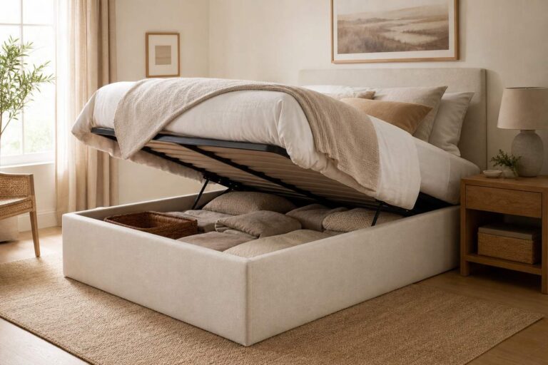 Canapé abatible: ventajas para mantener el dormitorio ordenado sin añadir más muebles