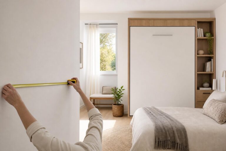 Cómo medir una pared para una cama abatible sin equivocarte