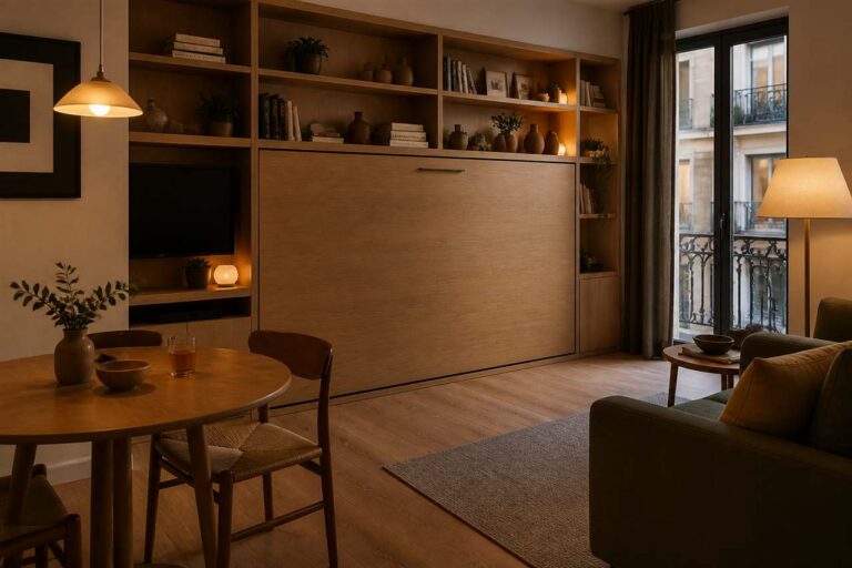 Cama abatible para estudio o apartamento pequeño: cuándo merece la pena