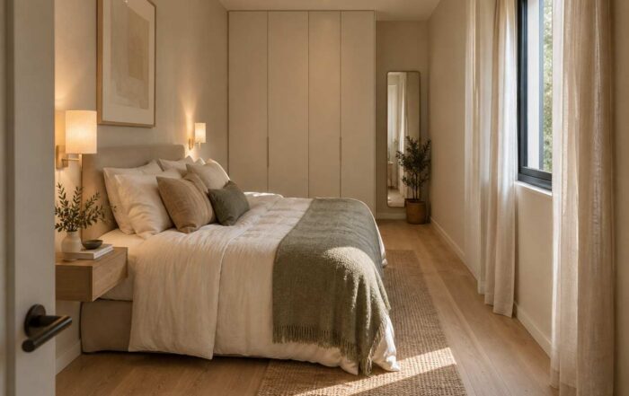 ¿Cómo distribuir un dormitorio alargado y estrecho sin perder comodidad?